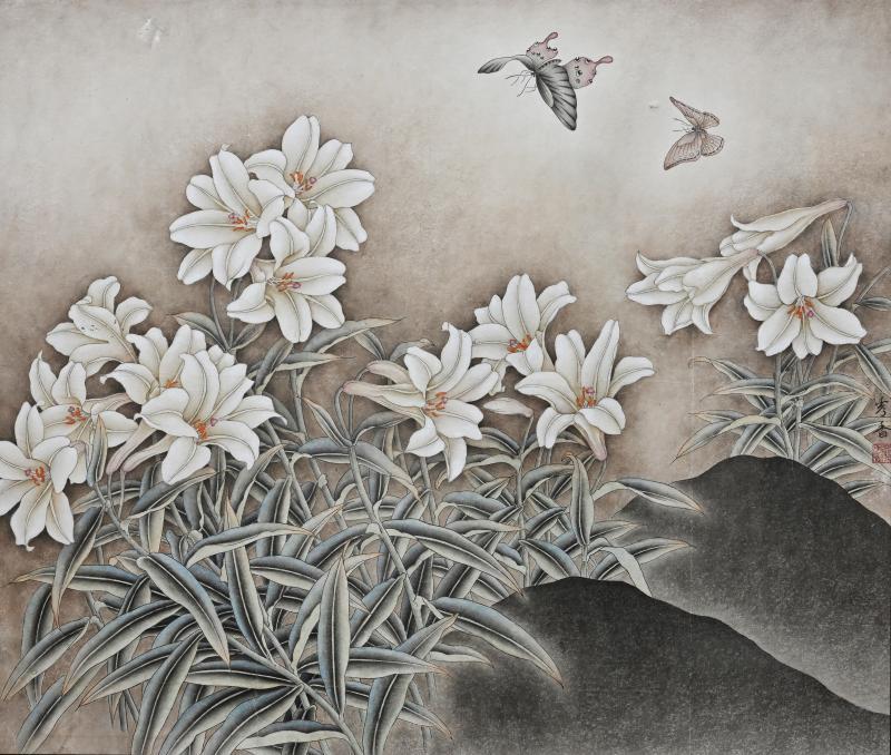 25  嚴秀香  《百合飄香》.jpg