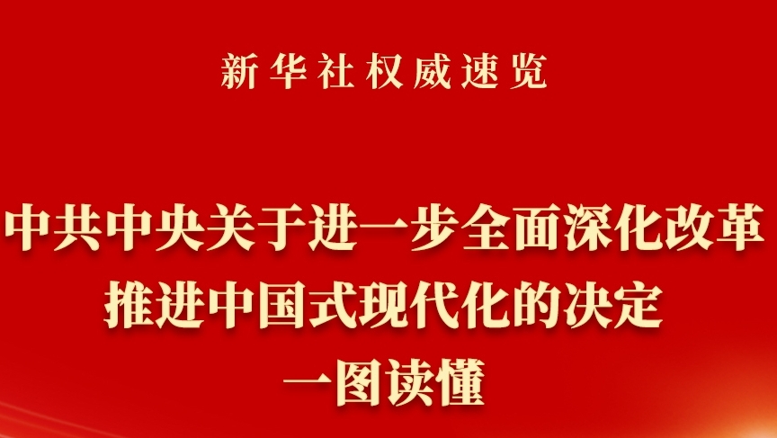  《中共中央關(guān)于進(jìn)一步全面深化改革、推進(jìn)中國式現(xiàn)代化的決定》一圖讀懂